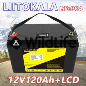 12,8V 120Ah LifePO4 aku + LCD