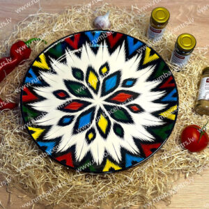 Usbeki kauss/taldrik Ljagan 38cm Kiirte segu