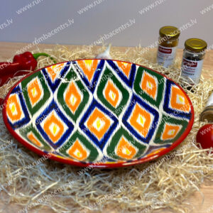 Usbeki kauss Ljagan 34cm rombikujuline segu