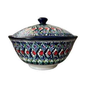 Sügav kauss kaanega 23 cm - Usbek