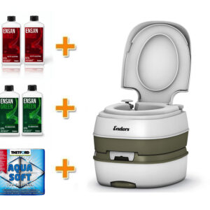 Kaasaskantav tualett Enders Deluxe komplekt GREEN Active XL (30 täitepakendit)