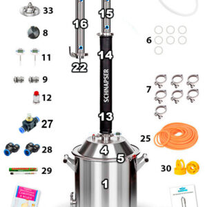 Destilleerimisseade Schnapser X5 2, 37 l.