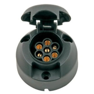 7-kontaktiline plastmassist pistikupesa, ümmargune, N-tüüpi