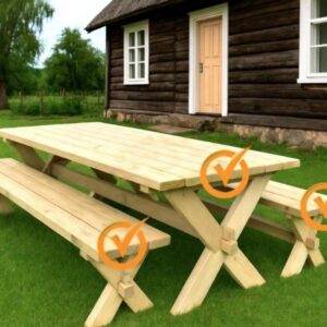 RETRO aiamööblikomplekt