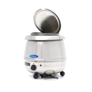 Supisoojendaja – 10 l – Eemaldatav sisepott – Roostevabast terasest – lusikaava