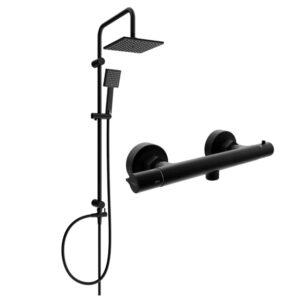 Tord- seinapealne duššikomplekt vihmaduši ja termostaatilise dušisegistiga