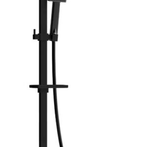 CQ45 duššikomplekt pealisehitatud vihmaduši ja termostaatsegistiga, must