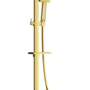 Q45 pealispind paigaldatav duššikomplekt vihmaduši ja termostaatkraaniga, kuldne