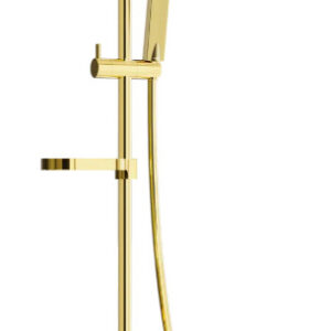 KX40 pealpaigaldatav duššikomplekt vihmuti ja termostaatsegistiga, kuldne