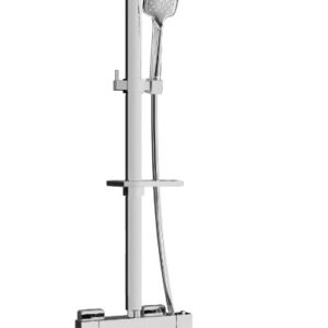 CQ62 pealesepandav duššikomplekt vihmuti ja termostaatkraaniga, kroom