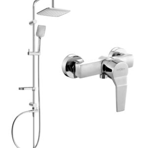 Sven-  duššikomplekt vihmuti ja dušisegistiga Caro, kroom