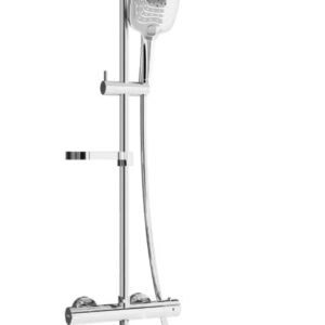 KX17 duššikomplekt, pealisatav, vihmaduši ja termostaatseguriga, kroom