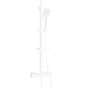 CQ62 pealismetallik ja termostaatiline dušikomplekt, valge