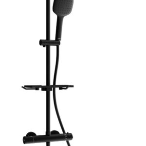 KT33 dušsikomplekt vihmuti ja termostaatsegisti, must