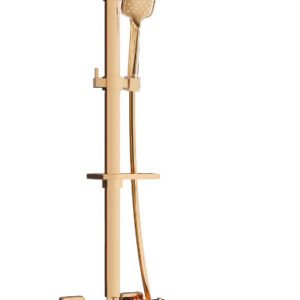 CQ62 pealispaigaldatud duššikomplekt vihmaduši ja termostaatsegistiga, roosa kuld