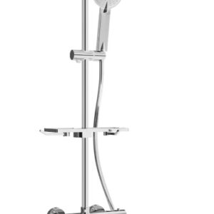 KT40 pealispaigaldusega duššikomplekt vihmuti ja termostaatsegistiga, kroom