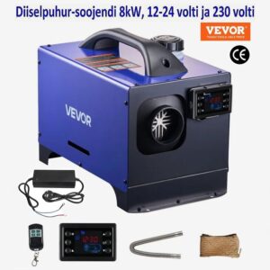 Diiselpuhur-soojendi​ 8kW, 12-24 volti + 230 volti VEVOR