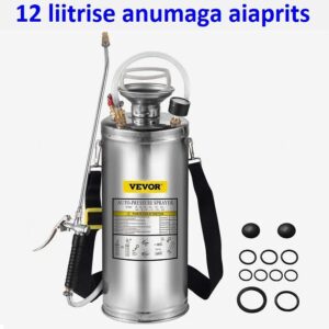 12 liitrise roostevabast terasest anumaga aiaprits