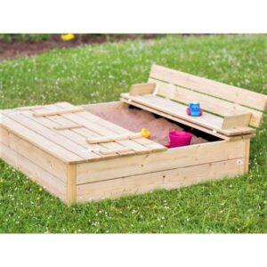 Liivakast kaane ja istmetega