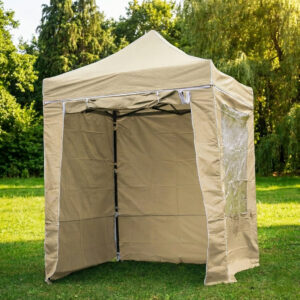 Pop Up Kokkupandav telk 2x2 m, seintega, Beež, H-seeria, teras