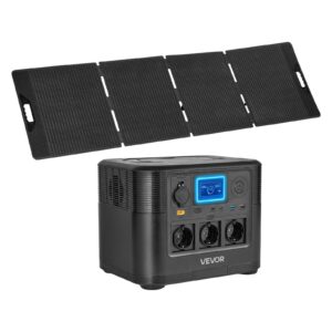Kaasaskantav akujaam 1200W + päikesepaneelide komplekt 200W