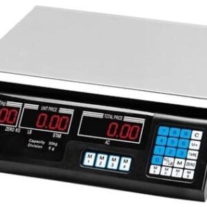 Elektrooniline kaubanduslik kaal 40kg hinnaarvestusega, LCD ekraan