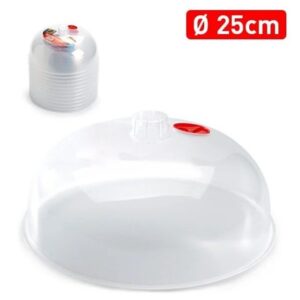 Mikrolaineahju taldriku kaas Plastic Forte, 25 cm, läbipaistev